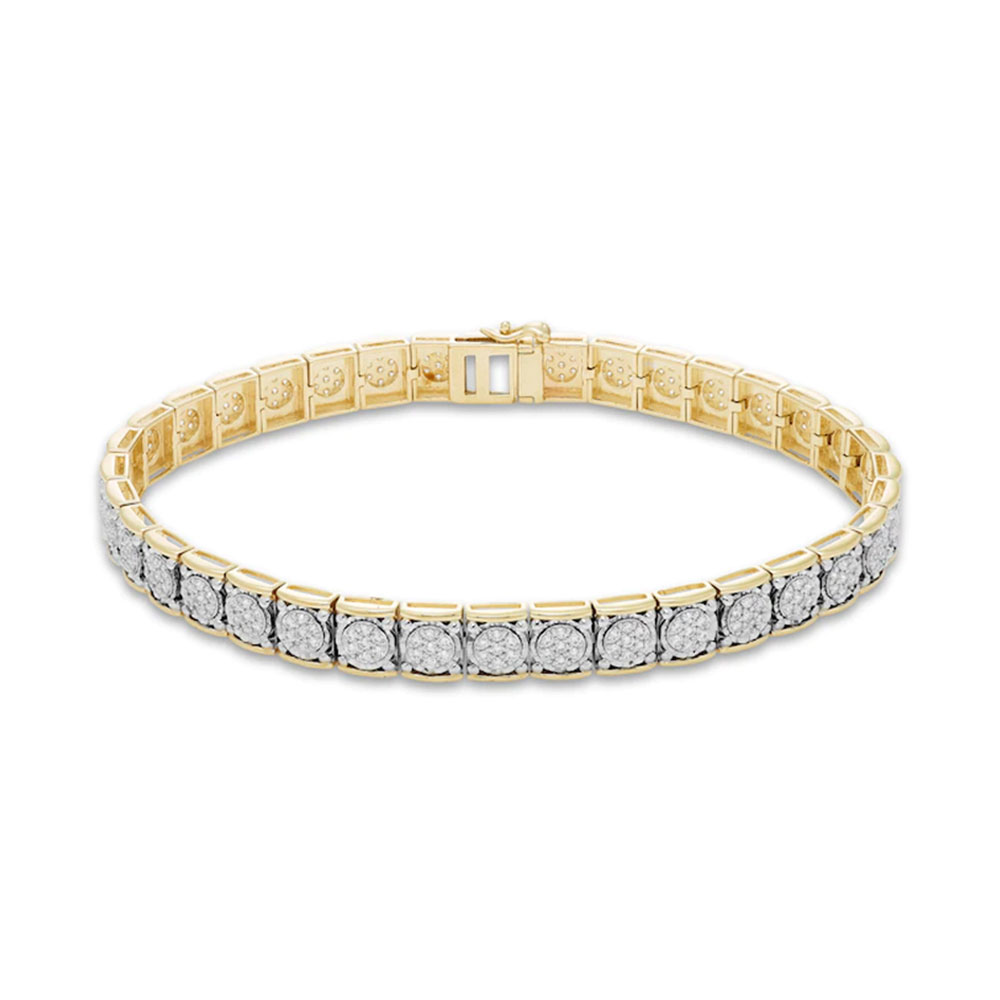 Round Cut Lab Diamond Tennis Bracelet Temple & Grace NZ