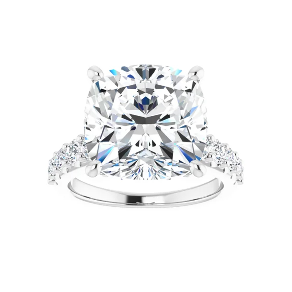 1 carat cushion cut diamond ring Temple & Grace NZ