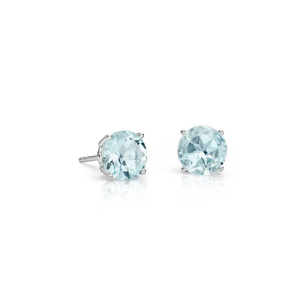 Aquamarine drop earrings – Rowena Watson Jewellers