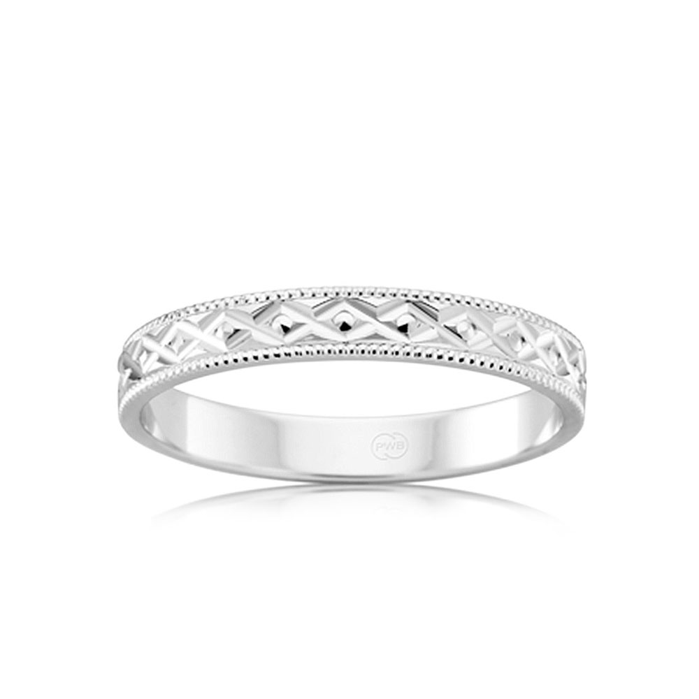 Carved ladies gold ring HR3554 Temple & Grace NZ