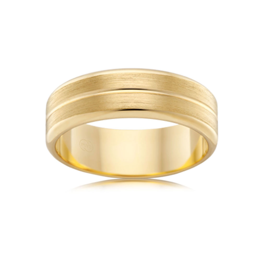 Plain Gold Wedding Band Temple & Grace NZ