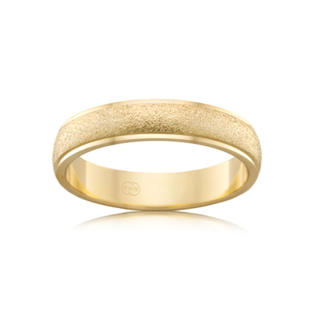 Plain Gold Wedding Band Womens Temple & Grace NZ