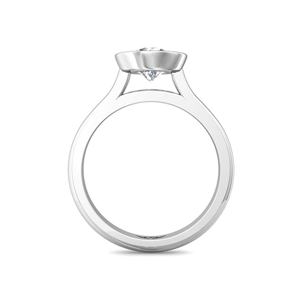 Classic Bezel Set Solitaire Engagement Ring