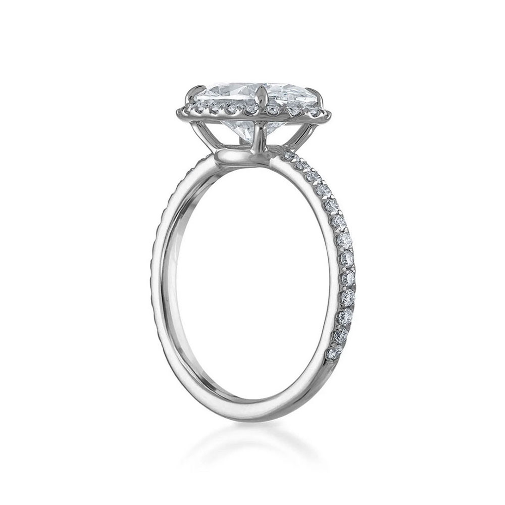 Classic East West Oval Engagement Ring Temple & Grace NZ