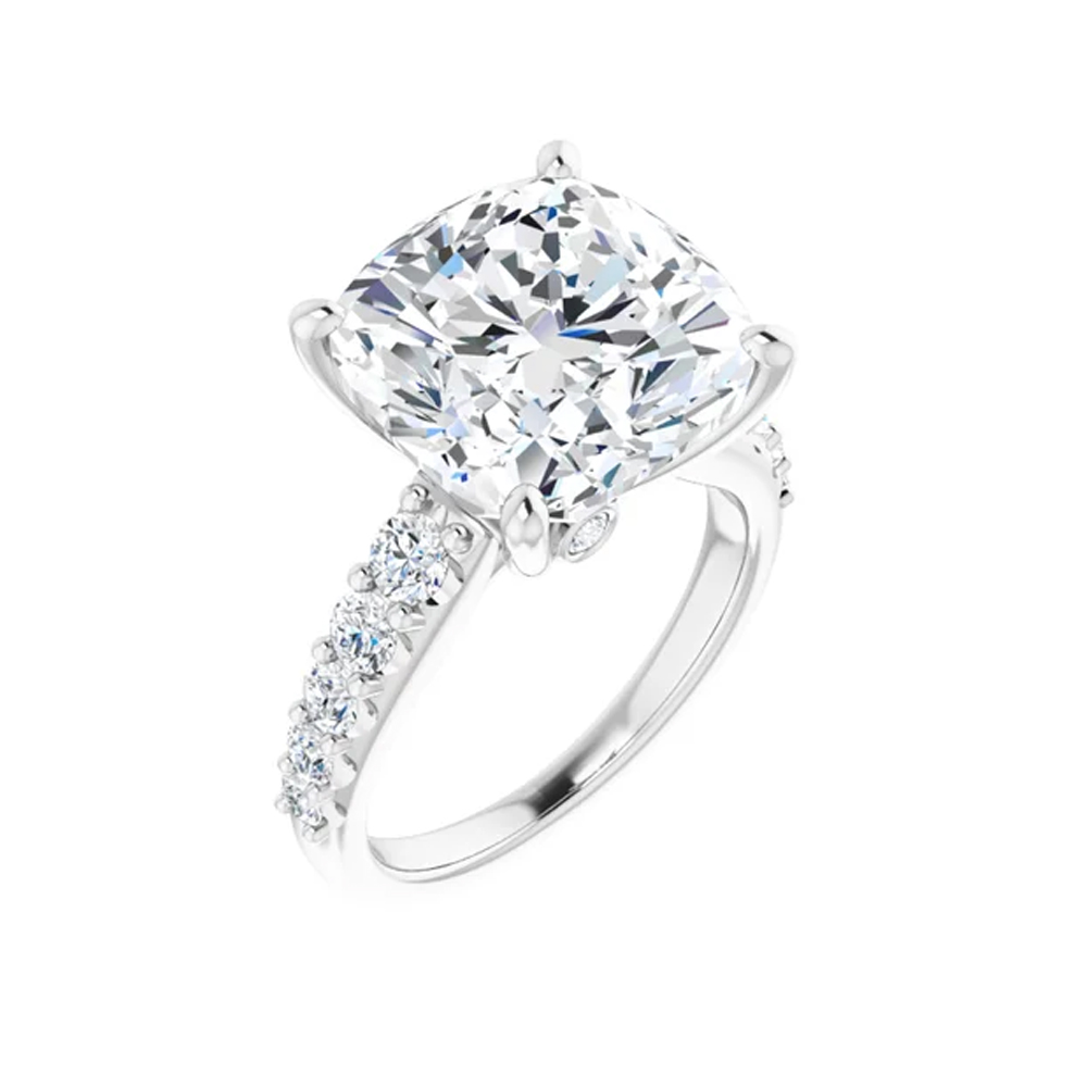 1 carat cushion cut diamond ring Temple & Grace NZ
