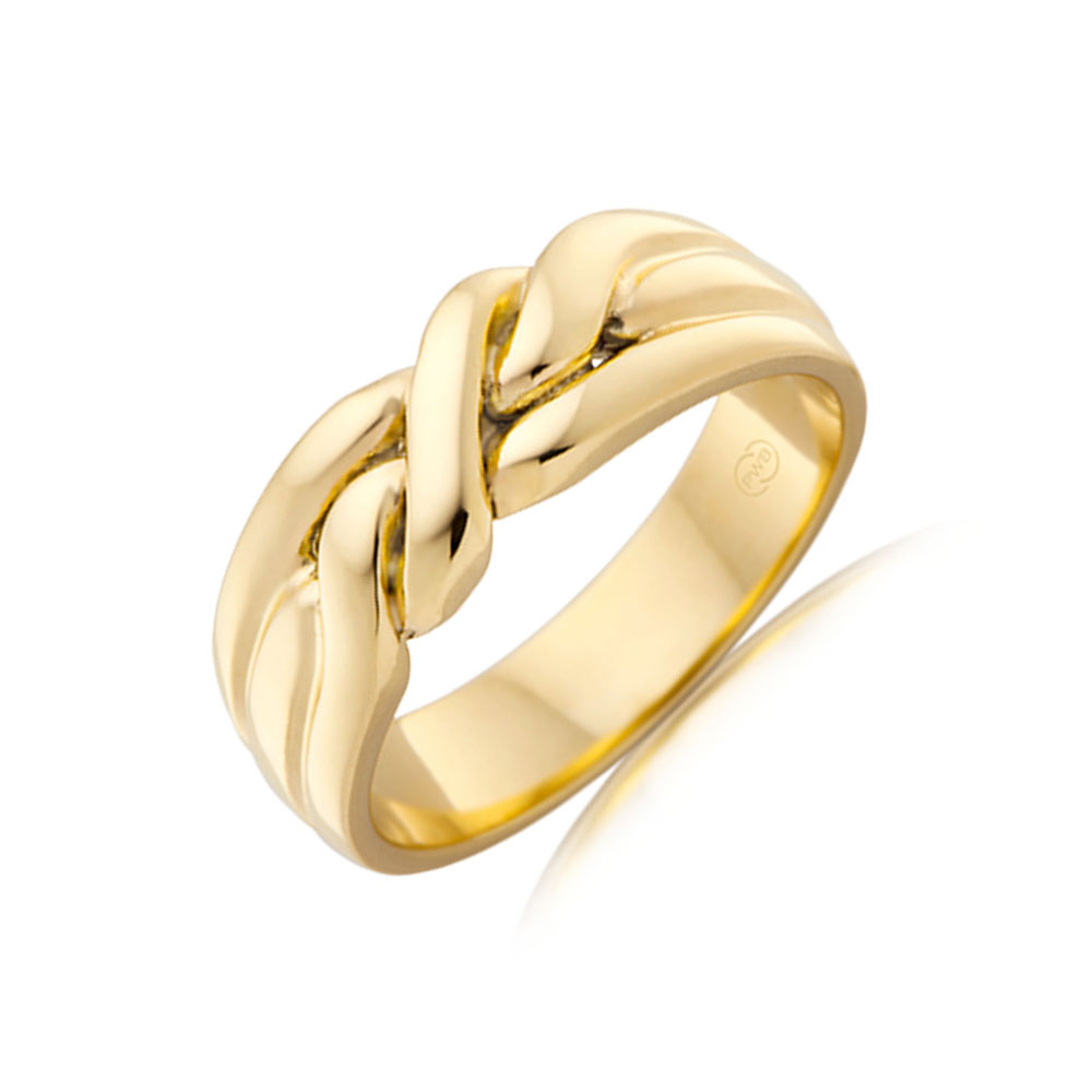 Yellow Gold Twisted Wedding Ring