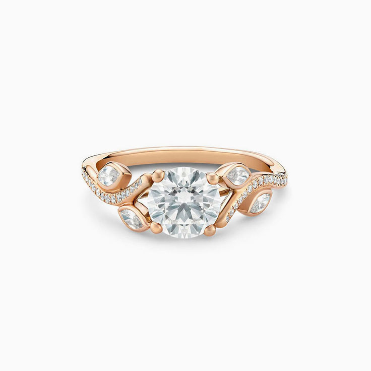 Pattern ladies engagement ring
