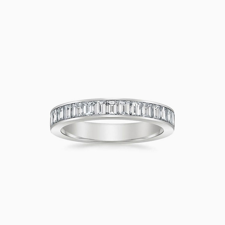 Channel Set Baguette Diamond Engagement Ring