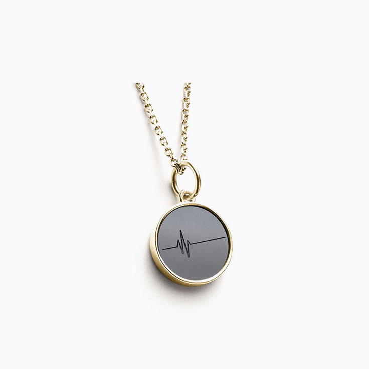 Elysium Gold Heartbeat Pendant