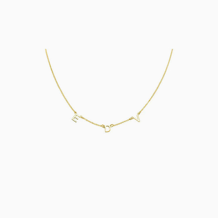 Initial Gold Necklace
