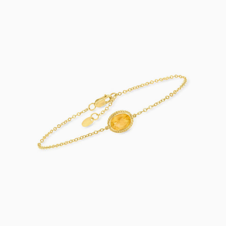 Gold Citrine Bracelets