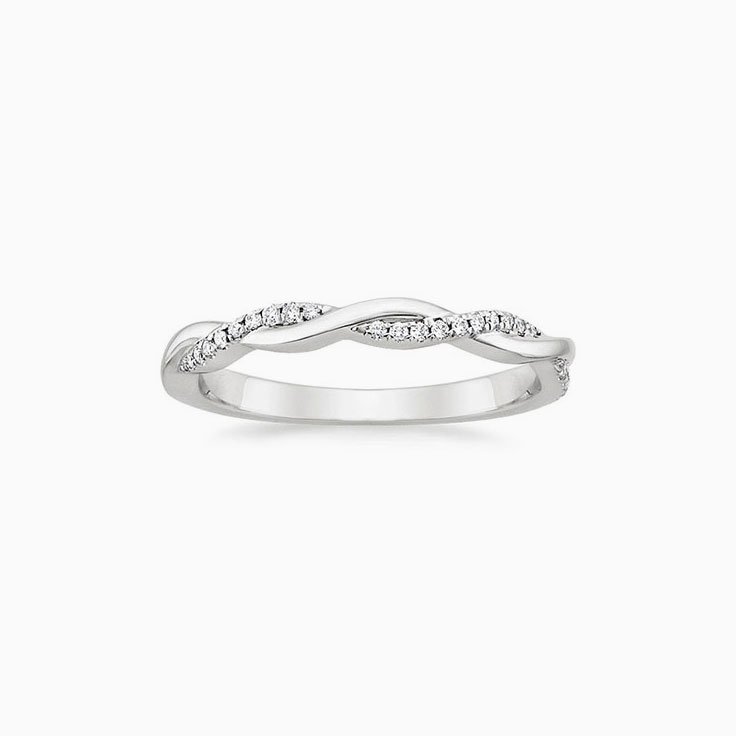 Diamond Infinity Wedding Band