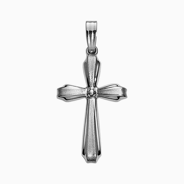 Brushed Cross Pendant