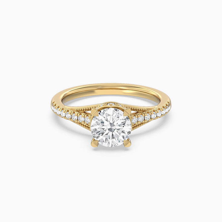 Enchant Lab Grown Round Diamond Engagement Ring