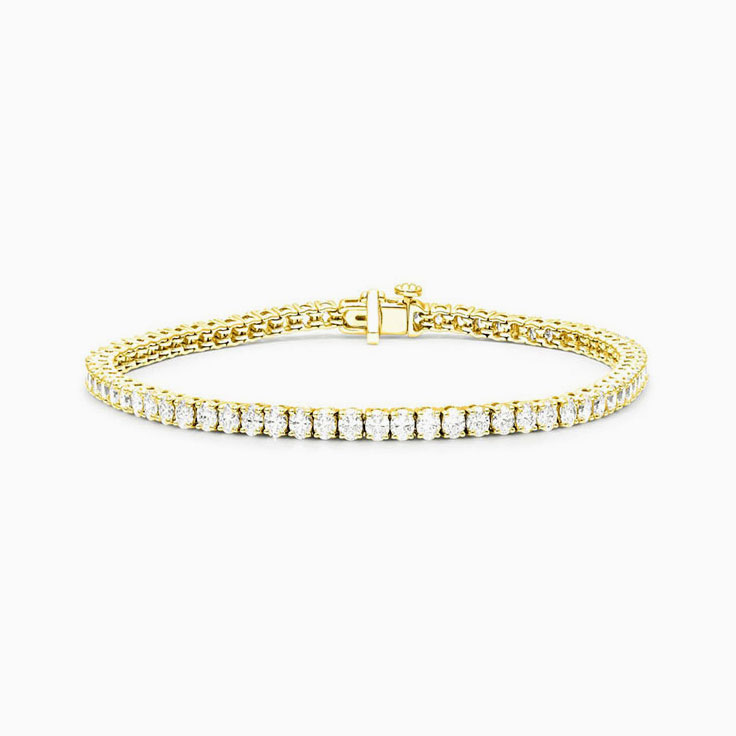 5 Carat Oval Diamond Tennis Bracelet