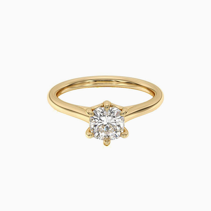 Cushion Shaped Engagement Ring
