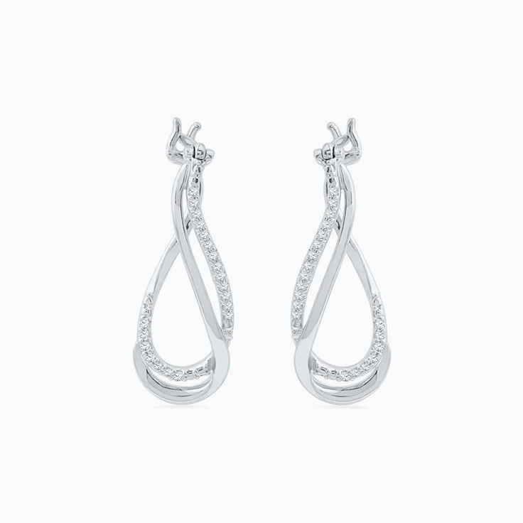 Diamond Twist Earrings