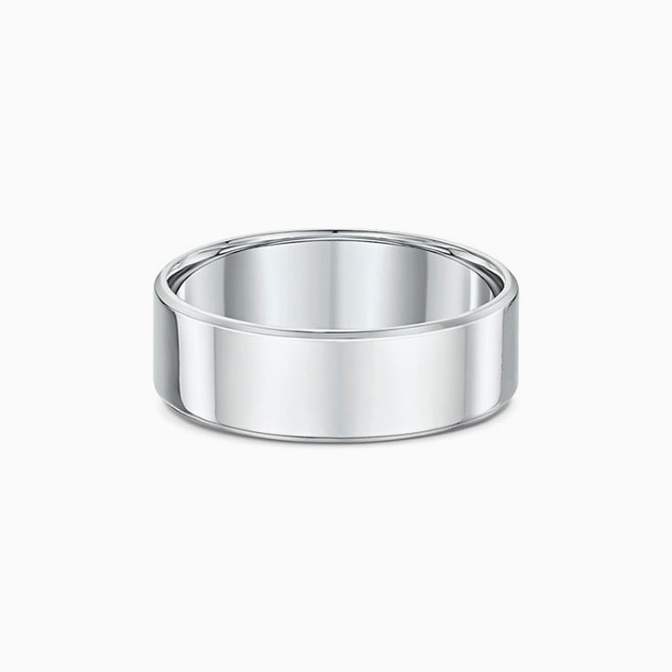 5mm polished mens wedding ring