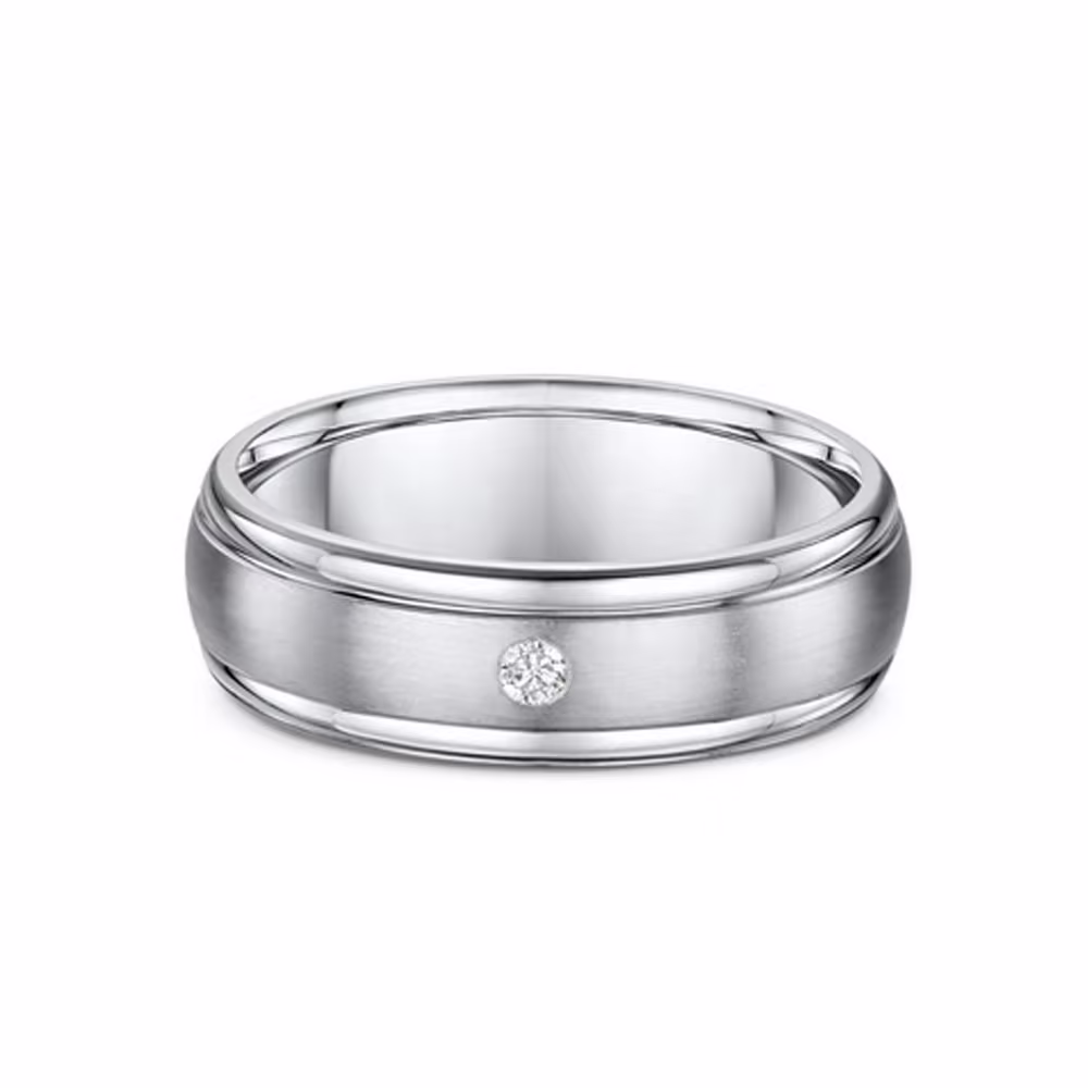 5mm Drop Set Wedding Ring