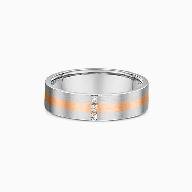 5mm Three Stone Wedding Band