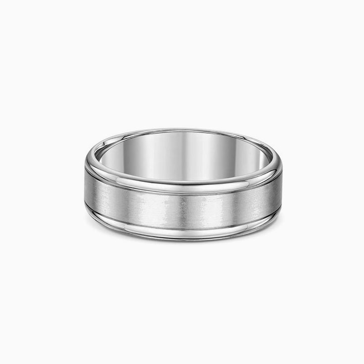 6mm Classic Gold Mens Wedding Band