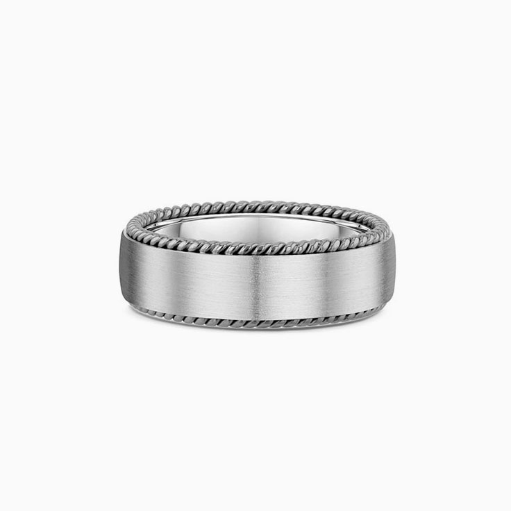 7mm Flat Classic Comfort Mens Ring