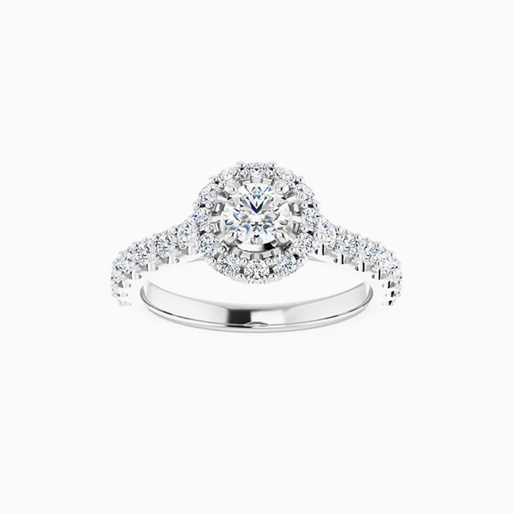1 carat halo engagement ring