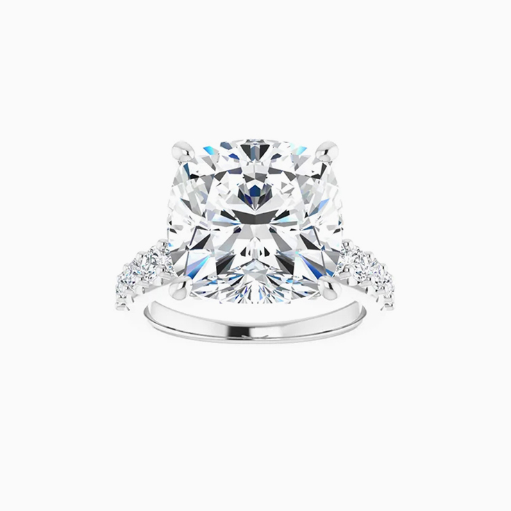 1 carat cushion cut diamond ring