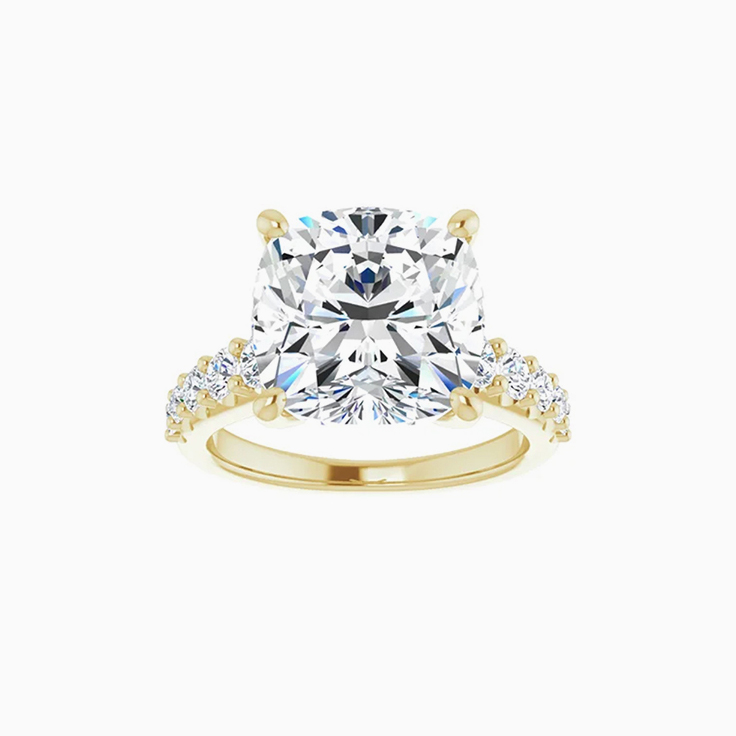1 carat cushion cut diamond ring