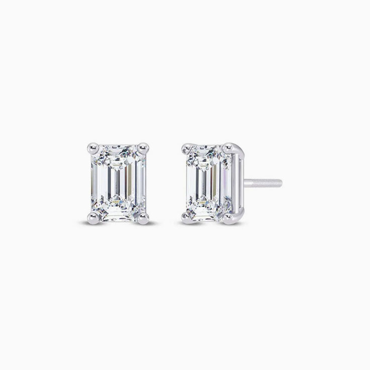 Lab grown diamond stud earrings