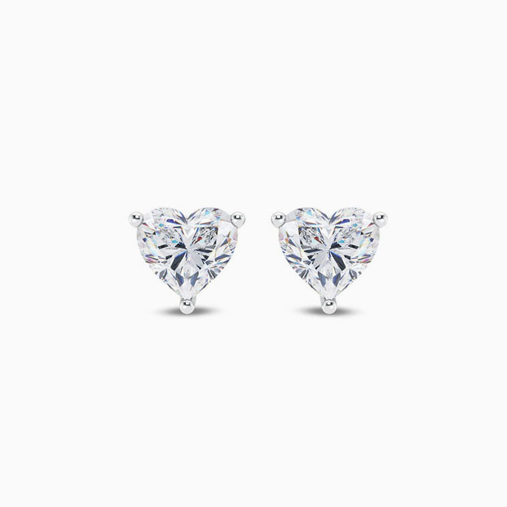 Lab created diamond earrings
