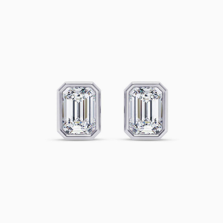 Lab diamond earrings