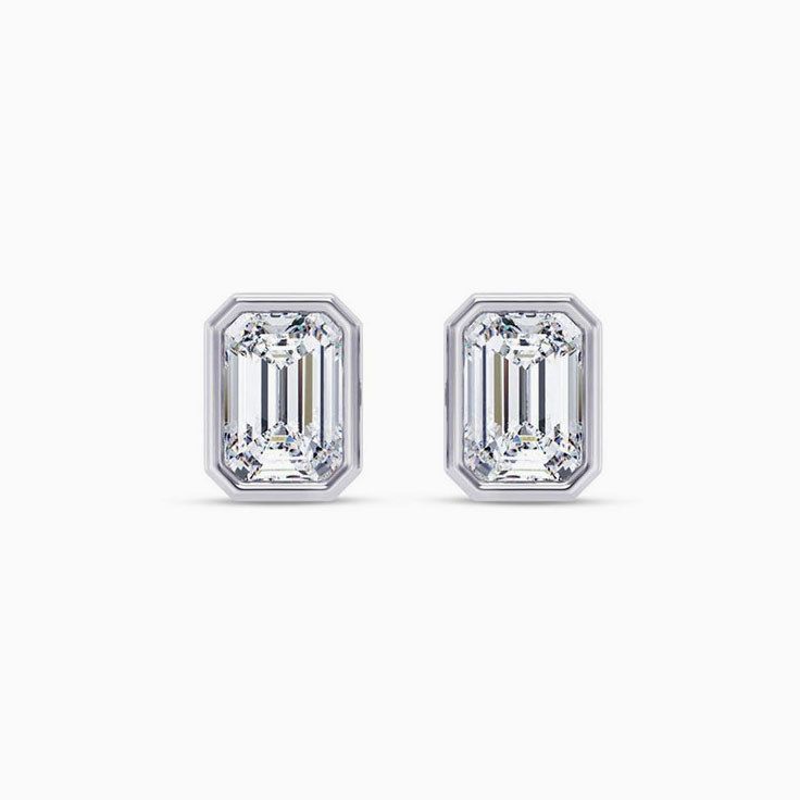 Lab diamond earrings