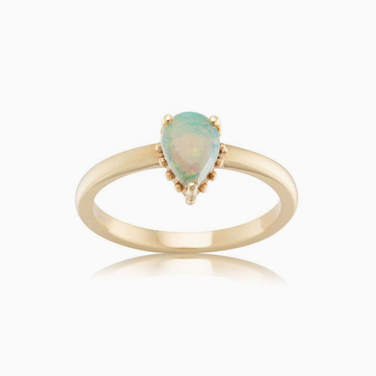vintage opal engagement ring