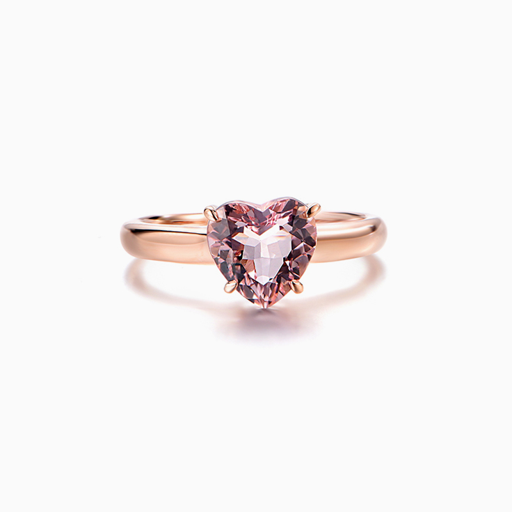 Heart Morganite Ring