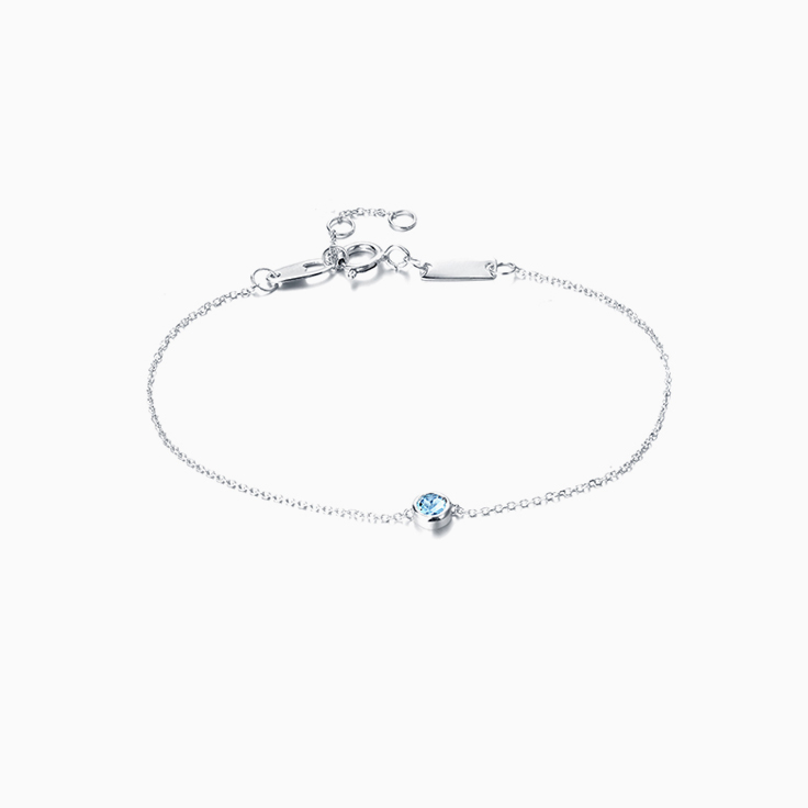 Blue Topaz Fine Bracelet