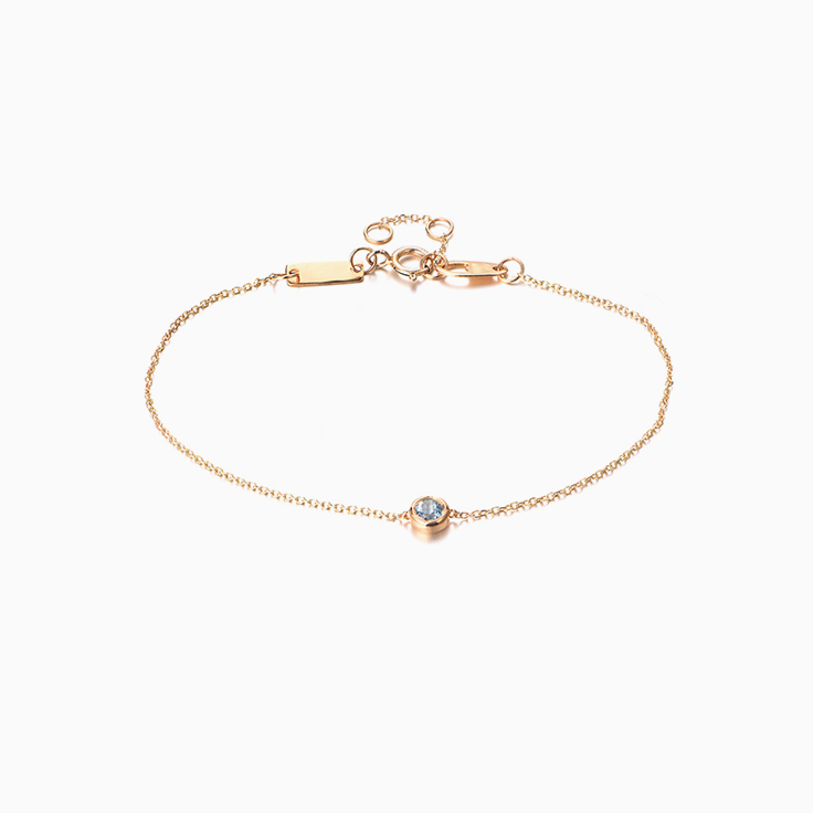Blue Topaz Drop Set Bracelet