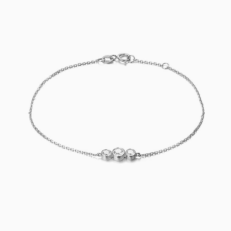 Three Stone Diamond Bracelet