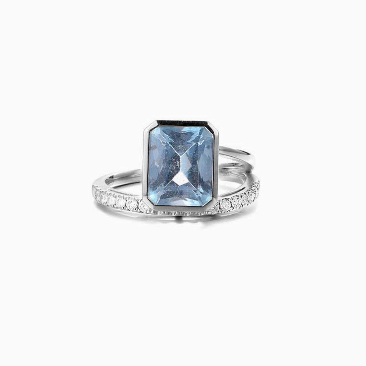 London Blue Topaz Wrap Ring