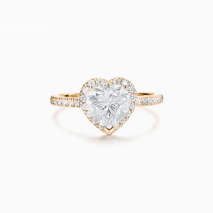Heart shaped Diamond Engagement ring