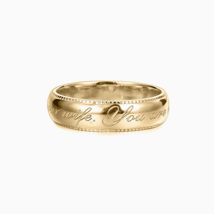 Personalised Engraved Mens Wedder