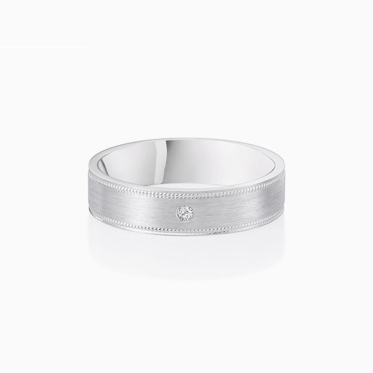 Matt finish Mens Wedding ring