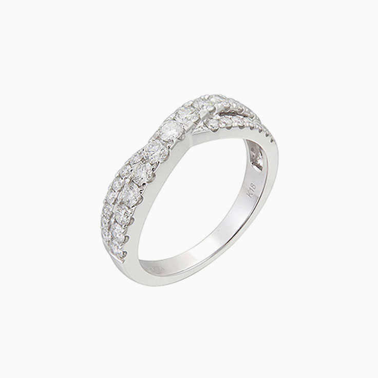 Crossover Diamond eternity ring 2570
