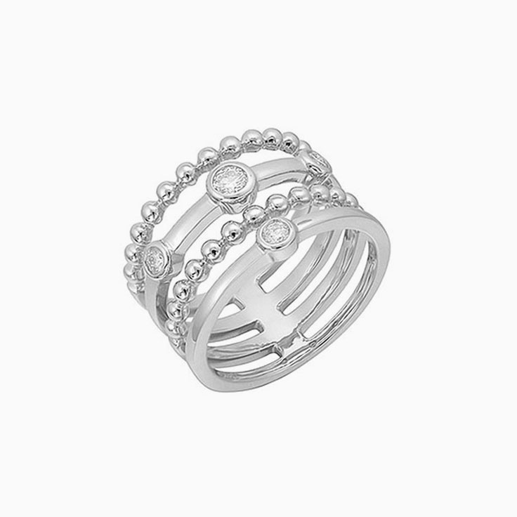 Multi Band Diamond Ring F2990