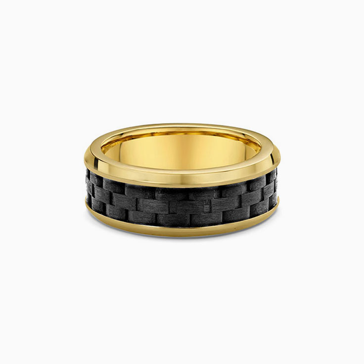 Carbon Fibre Mens wedding ring 597B00