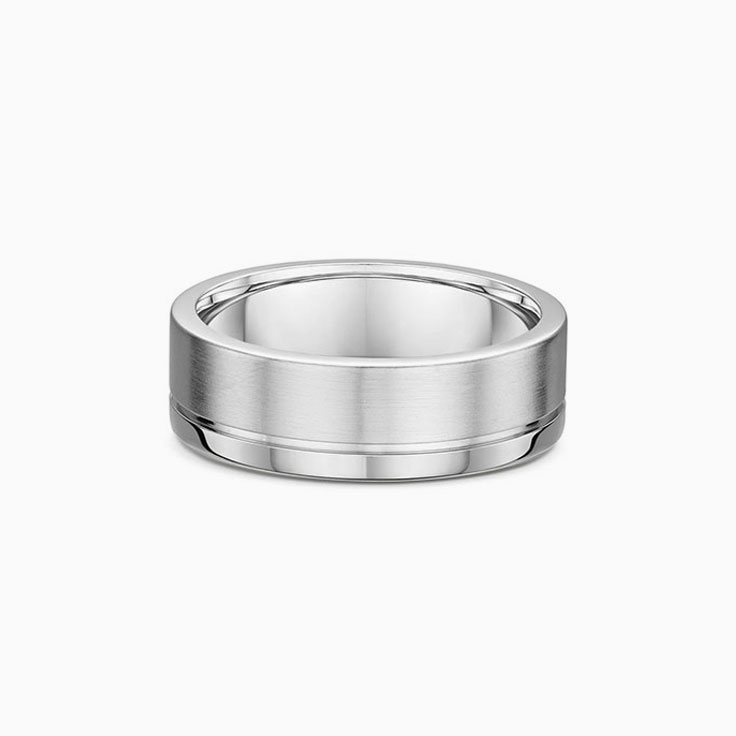 Classic Mens Band With Brushed Finish