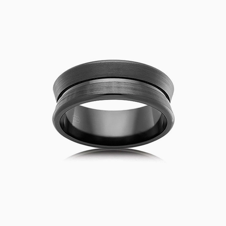 Zirconium mens wedding ring FB4434