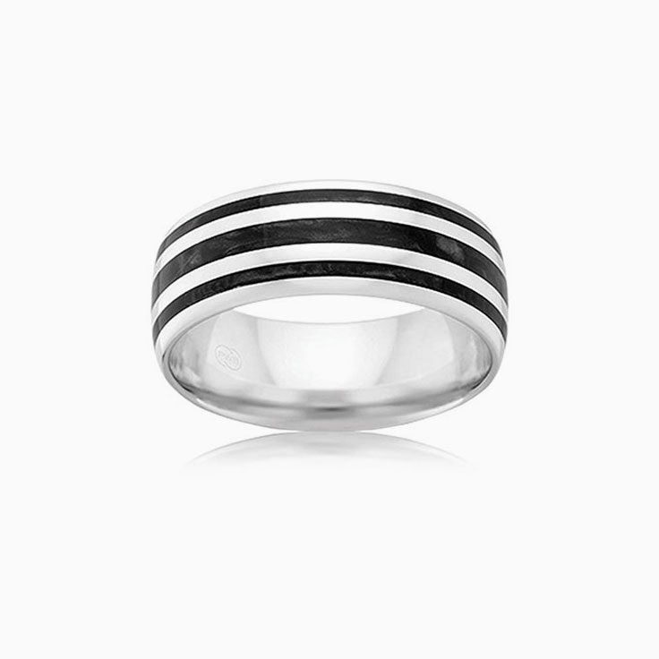 Black spectrum mens ring J4375