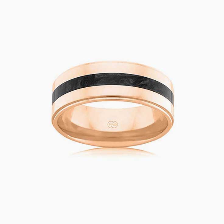 Black spectrum wedding ring J4377