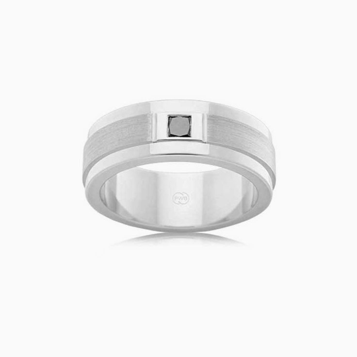 15point Black diamond ring F4286